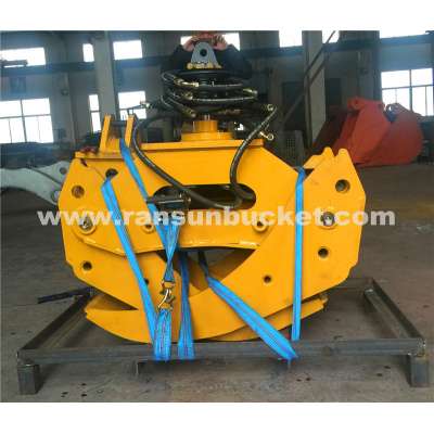 Varied Design Full 360 degree double cylinders hydraulic timber claw for excavator