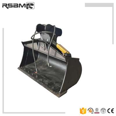 RSBM tilting ditch cleaning buckets for mini excavator