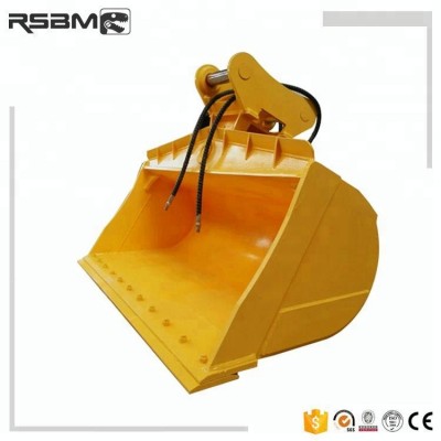 Stand up 90 degree tilt excavator tilting bucket for 1-50t excavator