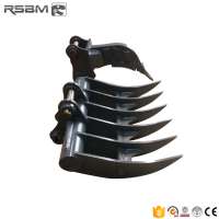 Customized Stably Ransun Rake Bucket for excavator