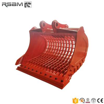 Skeleton bucket for 9.5t excavator with bucket teeth 50*100mm