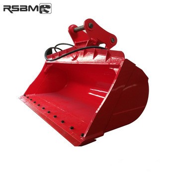 RanSun producing 90 degree tilting bucket double cylinders tilt bucket for excavator