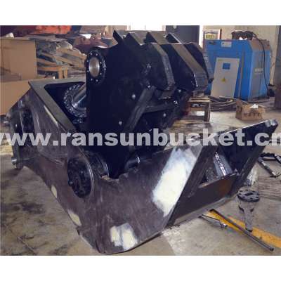 Ransun excavator attcahments NM400 Material bucket crusher for excavator