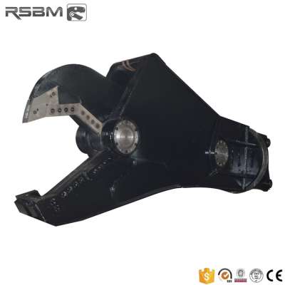 Better after service NM500+Q345B+W18Cr4V hydraulic shear for 12t excavator